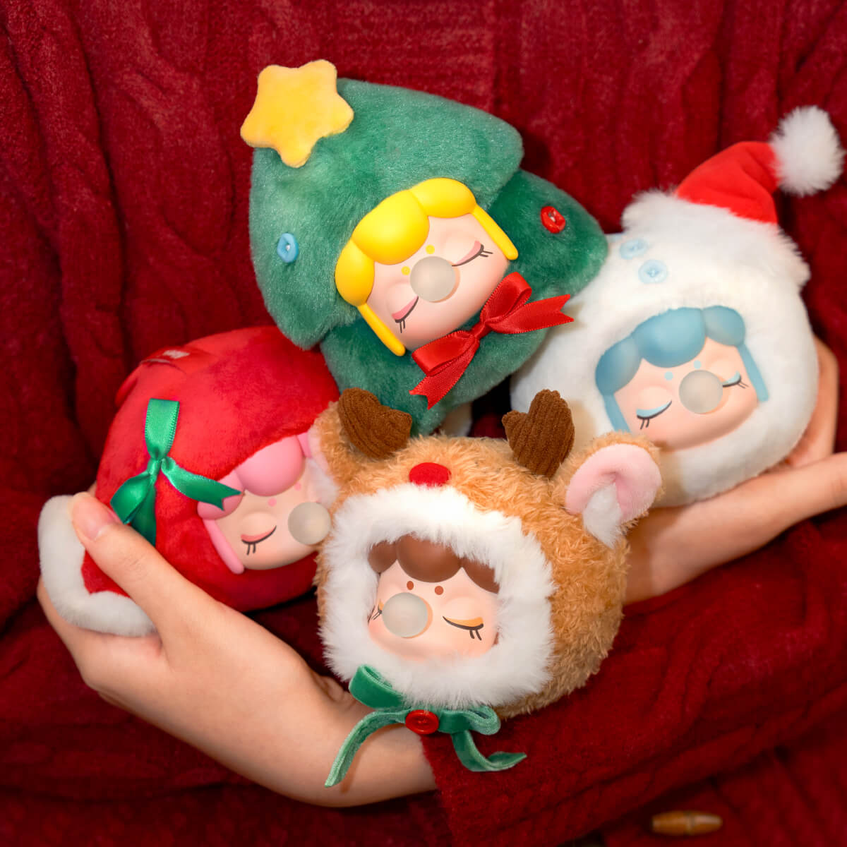 Nanci Christmas Gift Plush Pendant PZC13 | Blind Box Set of 4