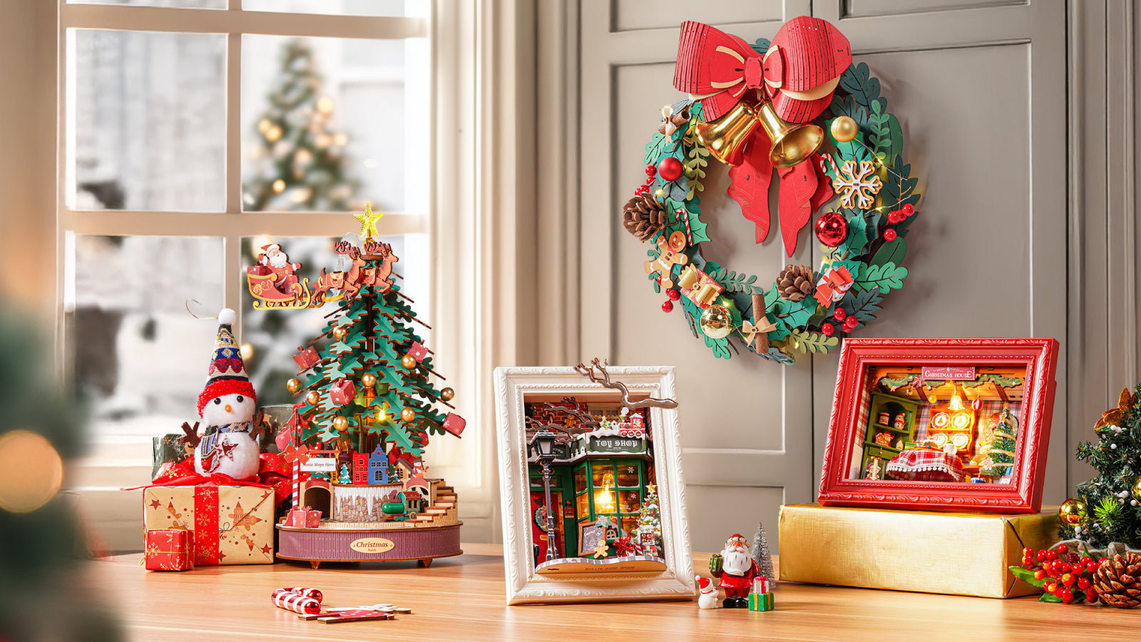 Rolife Santa's Toy Shop 3D Wooden Puzzle DP006 | Robotime