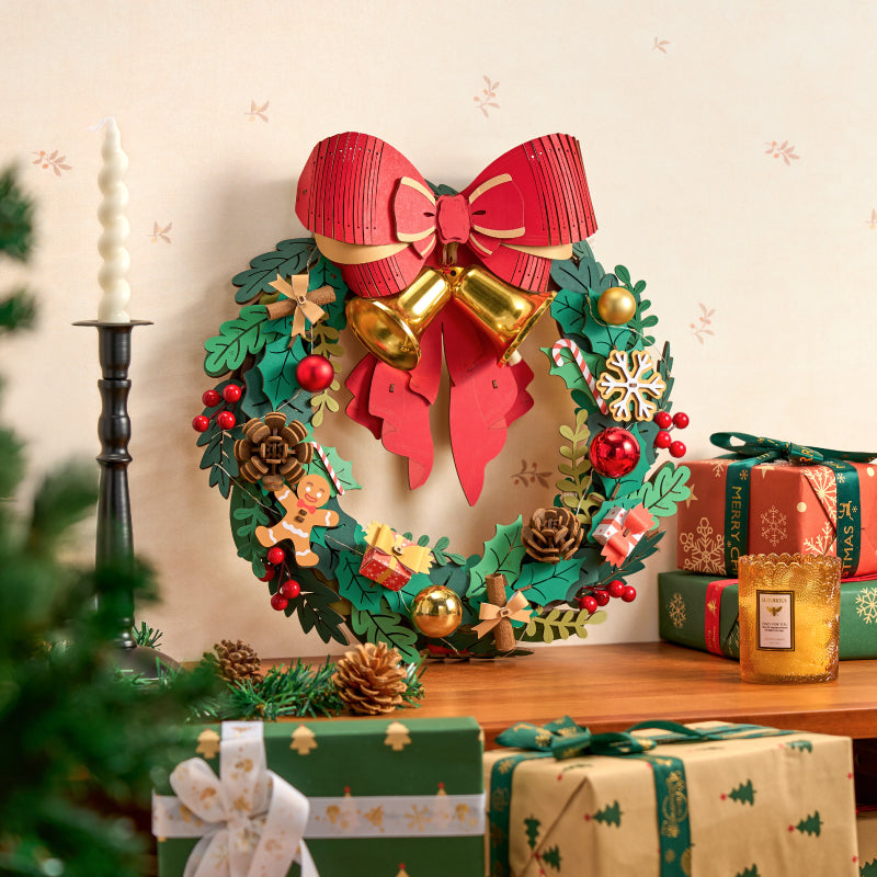 Rolife Christmas Wreath 3D Wooden Puzzle TGL04 | Robotime