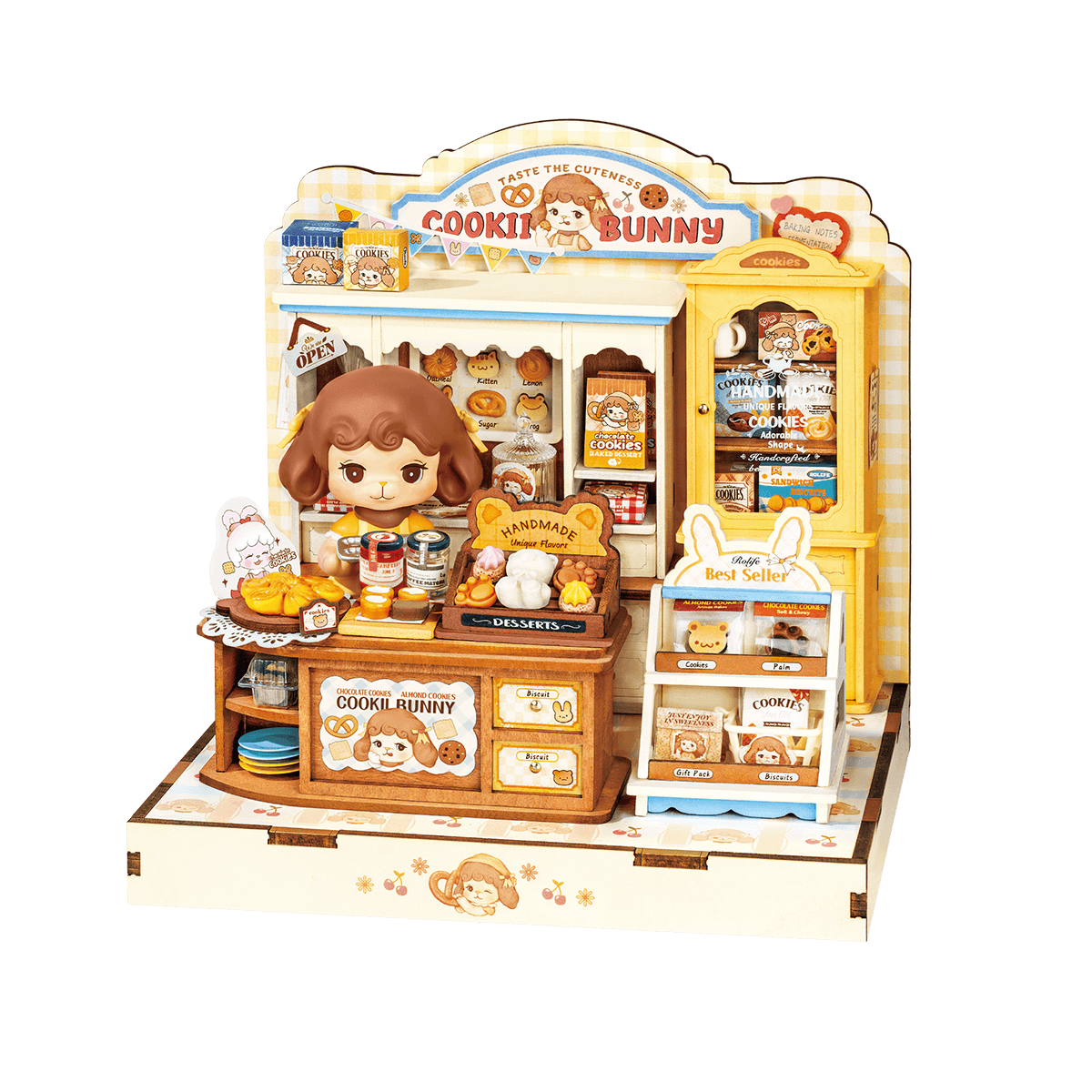 Rolife Cookii Bunny's Cookie Shop DIY Miniature House DG177 | Robotime