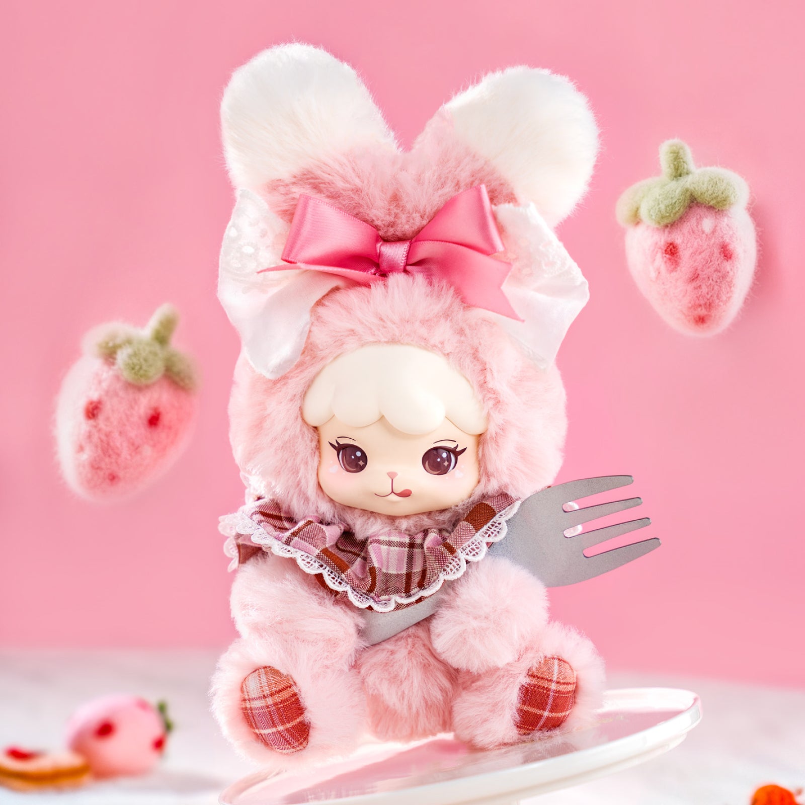 Rolife Cream & Cookii Bunny Best Friend Surprise Plush Pendant