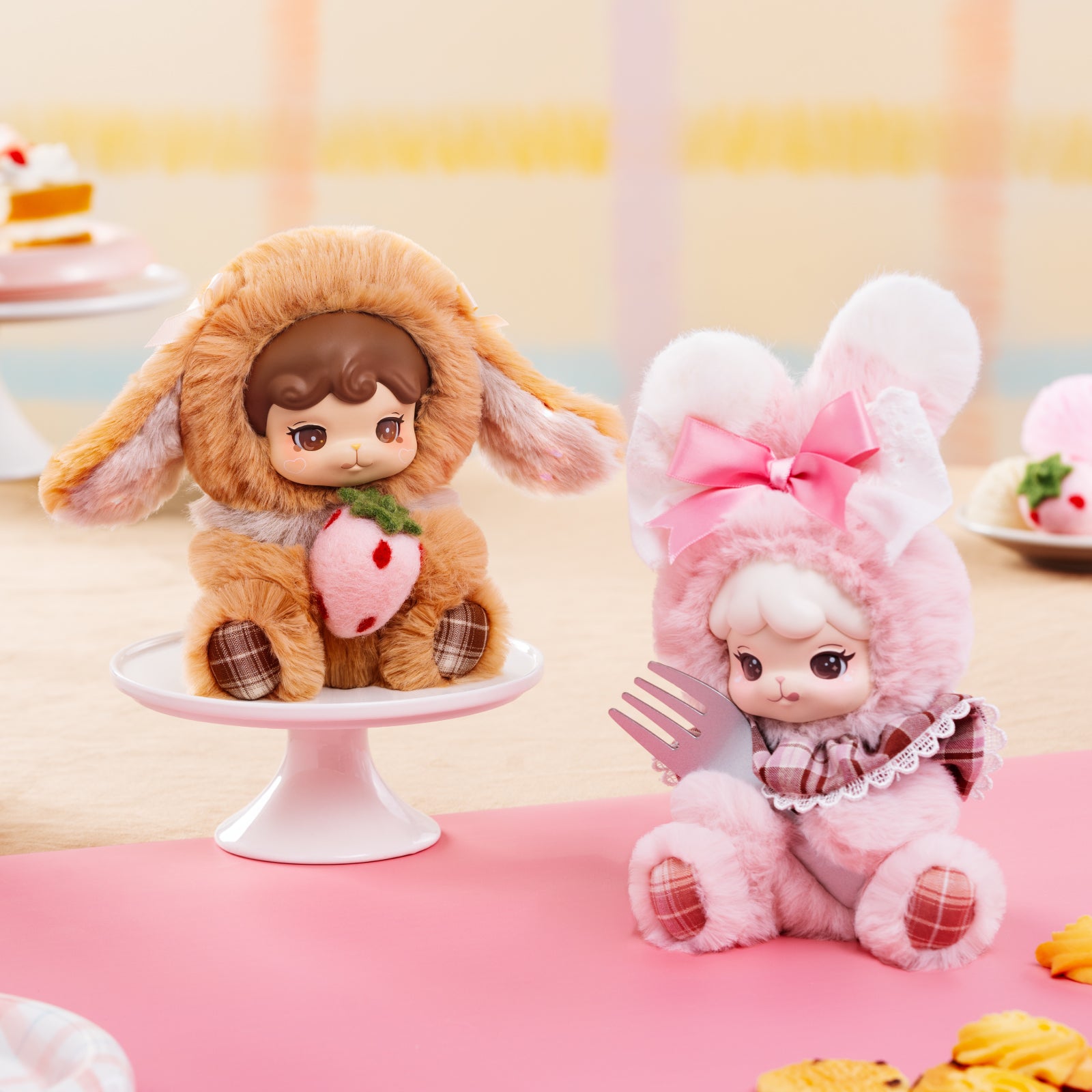Rolife Cream & Cookii Bunny Best Friend Surprise Plush Pendant