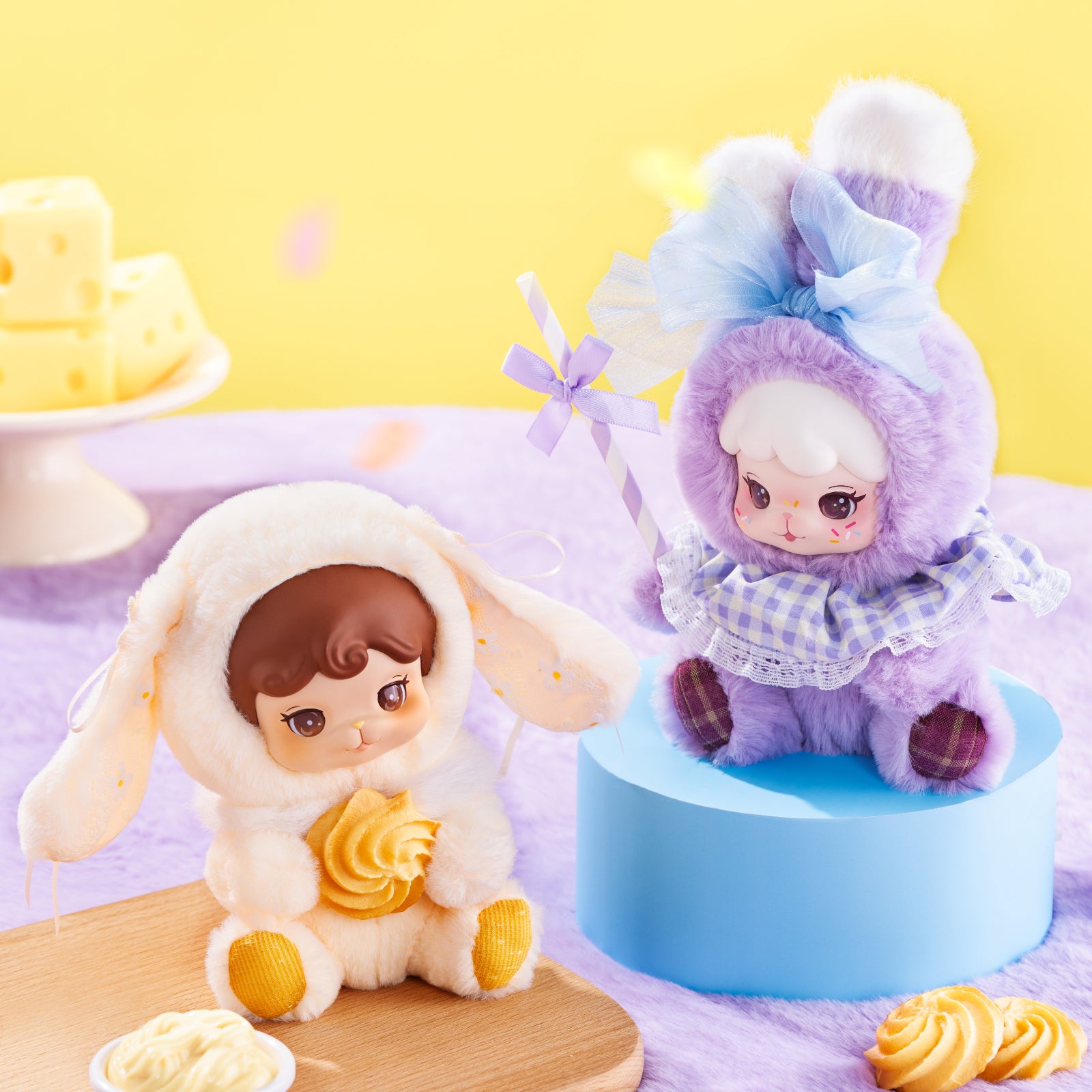 Rolife Cream & Cookii Bunny Best Friend Surprise Plush Pendant