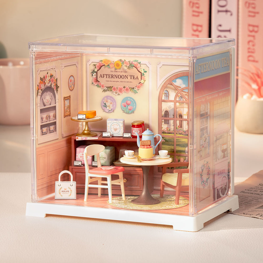 Rolife Maison Miniature DIY - Kit Créatif Adulte Pour Construire Une Bibliothèque Ou Un Bureau Miniature