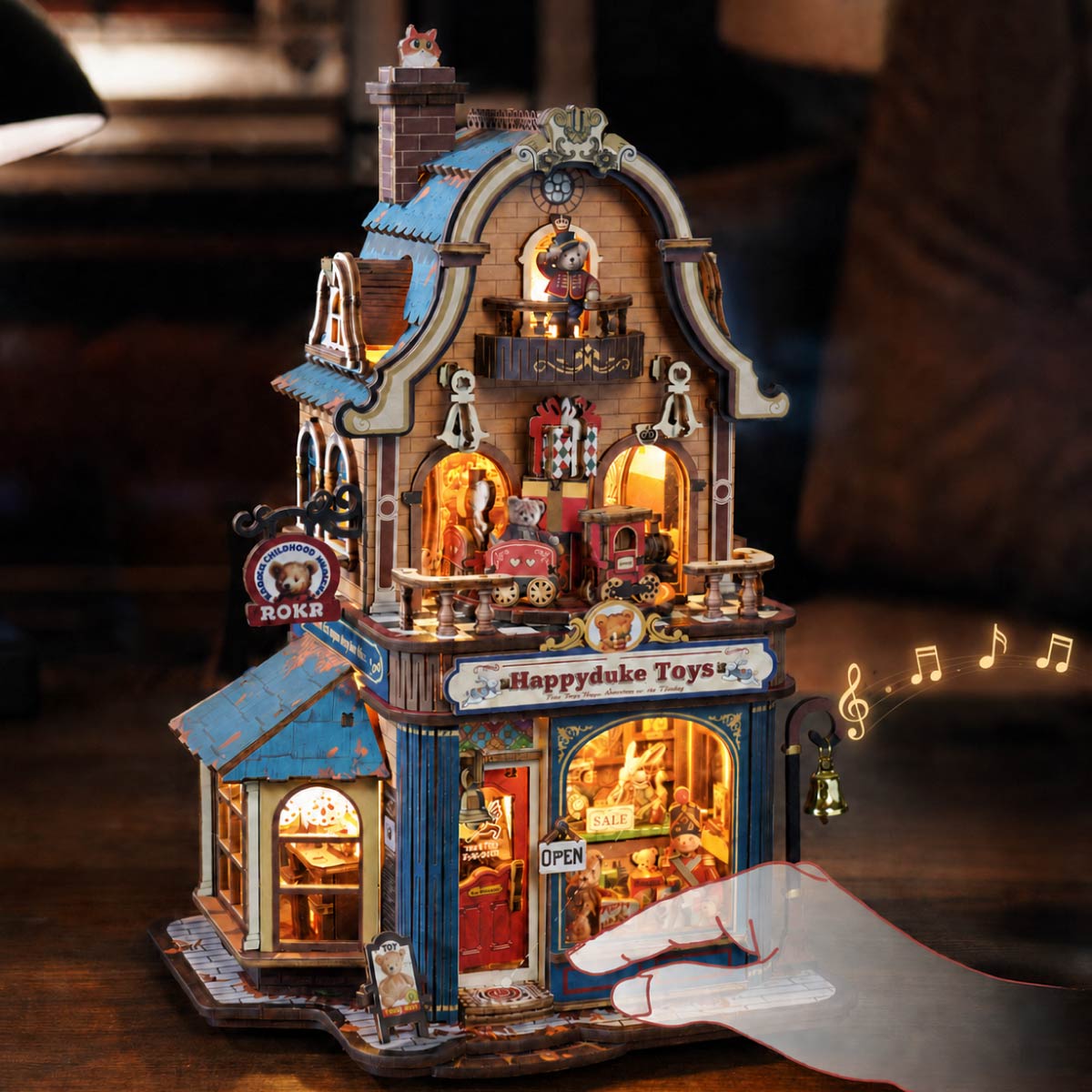 ROKR Happyduke Toys EAM01 illuminated music toy shop with touch control