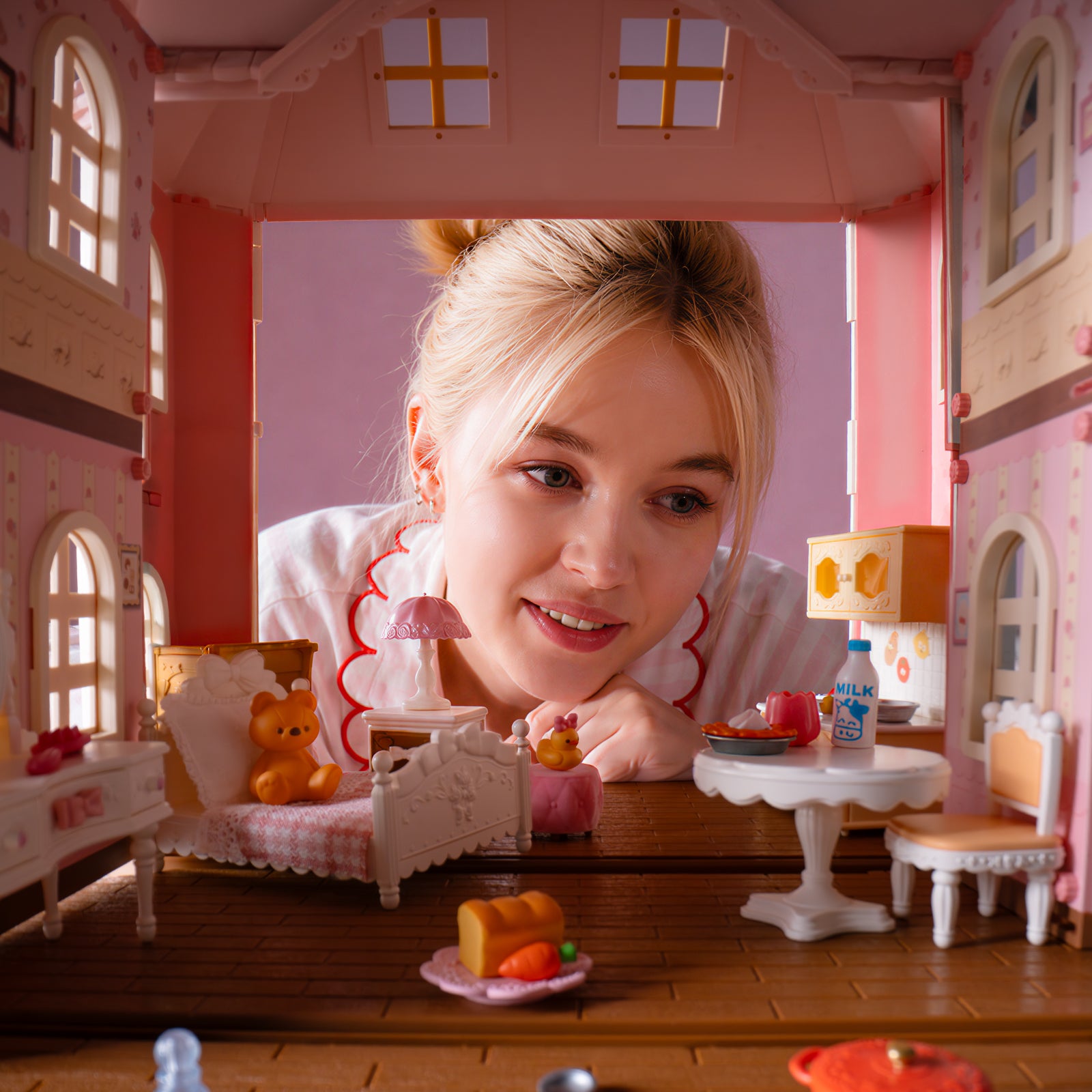 Rolife Fairy Rose Cottage Haley Island DIY Dollhouse Kit HH001
