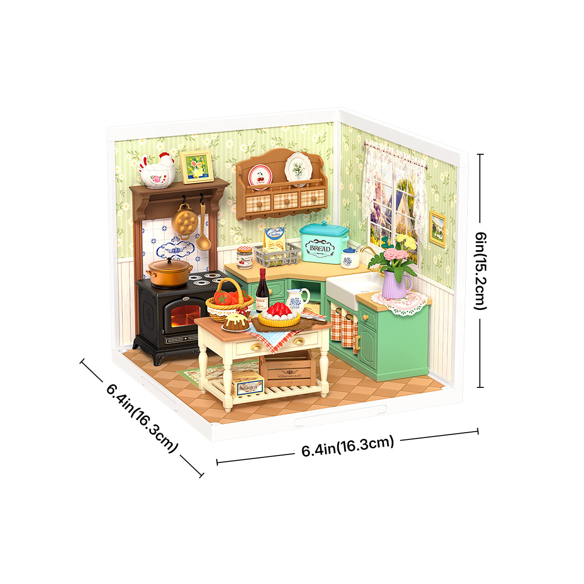 Rolife Farmhouse Kitchen DIY Miniature House DW024