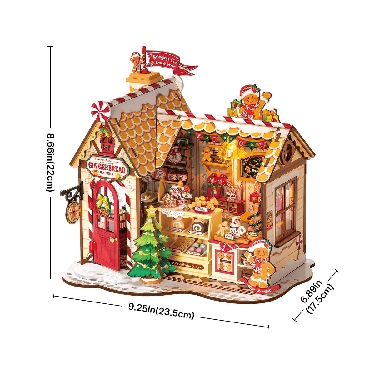 Rolife Gingerbread House DIY Miniature House DG176 | Robotime