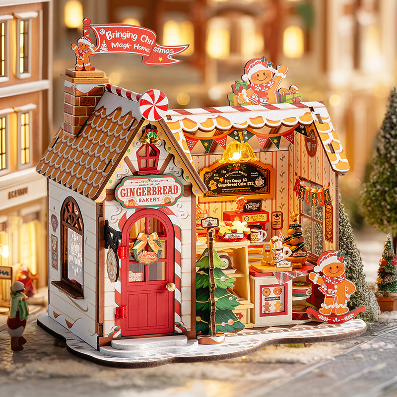 Rolife Gingerbread House DIY Miniature House DG176 | Robotime