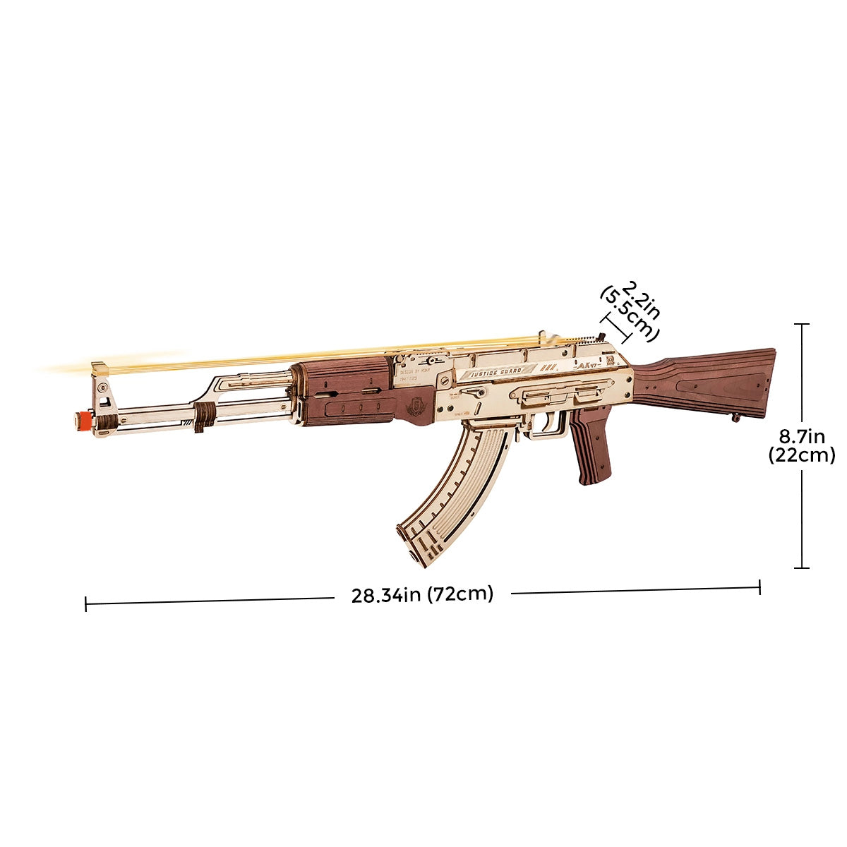 ROKR AK-47 Assault Rifle Toy Gun 3D Wooden Puzzle LQ901 | Robotime