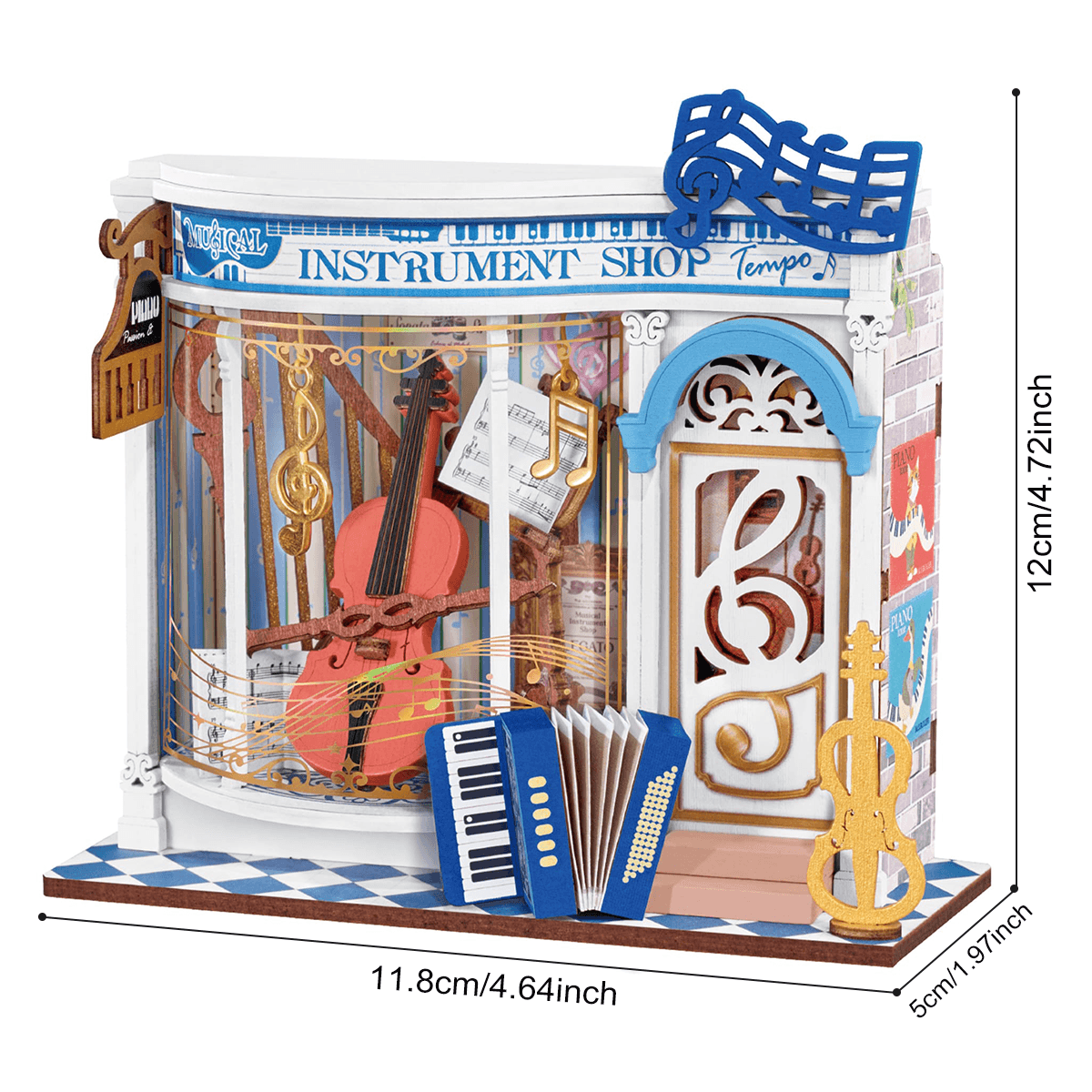 Rolife Melody Instrumentenladen DIY Miniaturhaus DS047