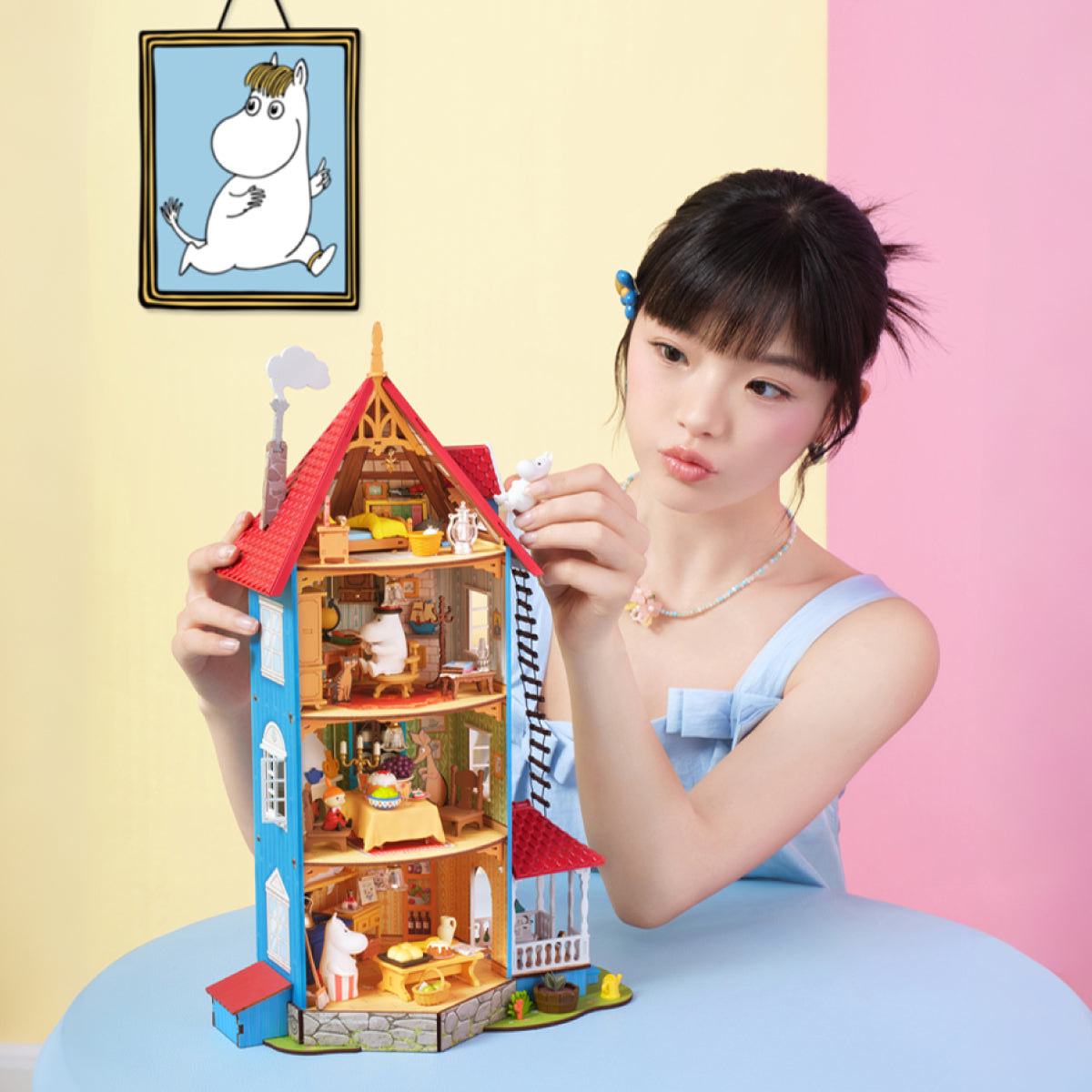 Rolife Moominhouse DIY Miniature Kit | Moomin Valley Collectible