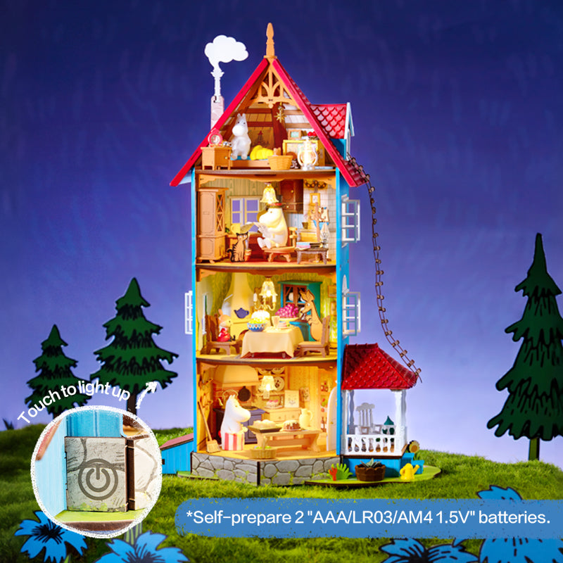 Rolife Moominhouse DIY Miniature Kit | Moomin Valley Collectible
