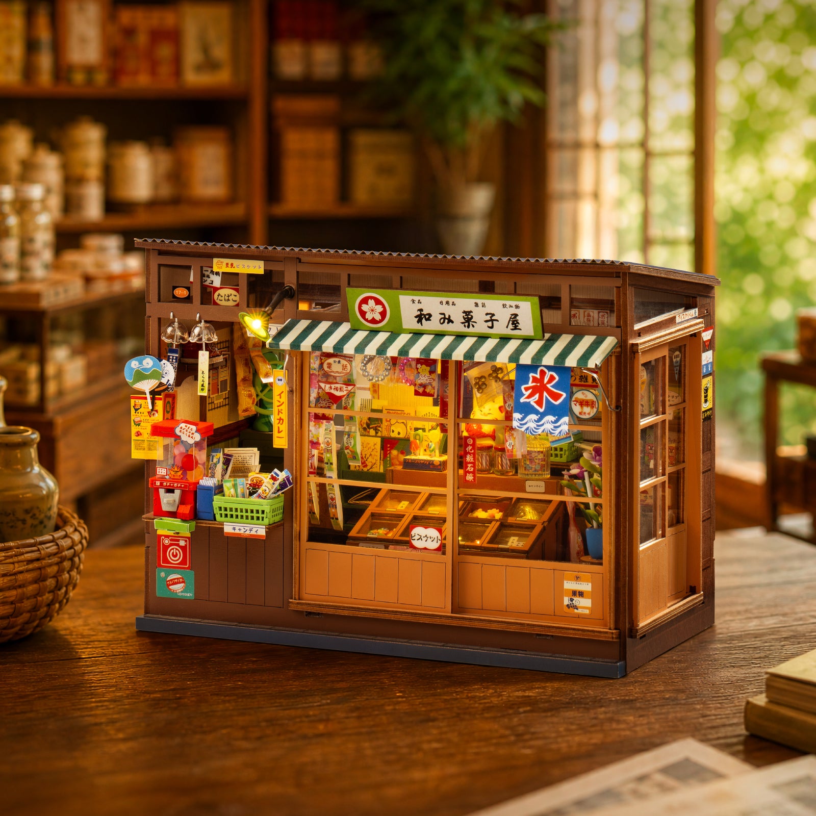 Nostalgic Corner Shop white background front view