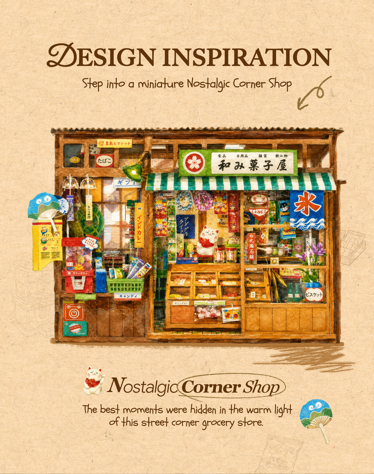 Nostalgic Corner Shop detail image showing tge05