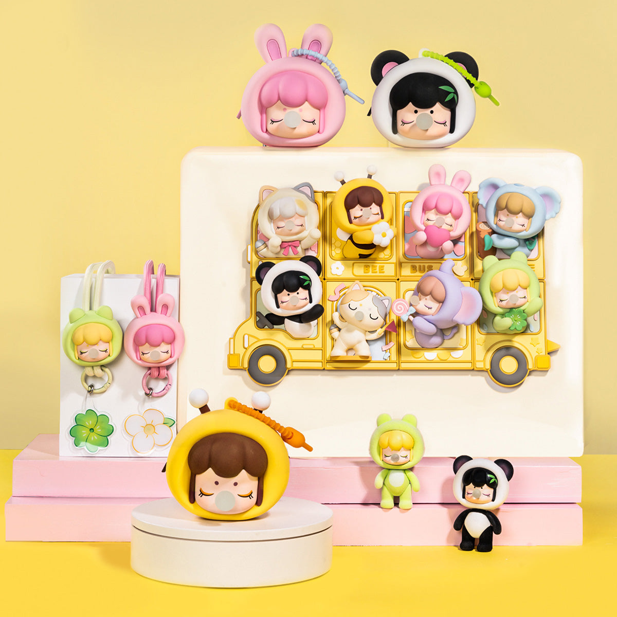 Rolife Baby Nanci Fluffy Party Phone Chain Blind Box | 6+1