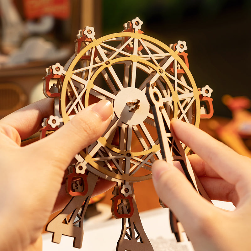 Rolife Sunset Carnival Music Box Puzzle | 3D Wooden Puzzle | Robotime