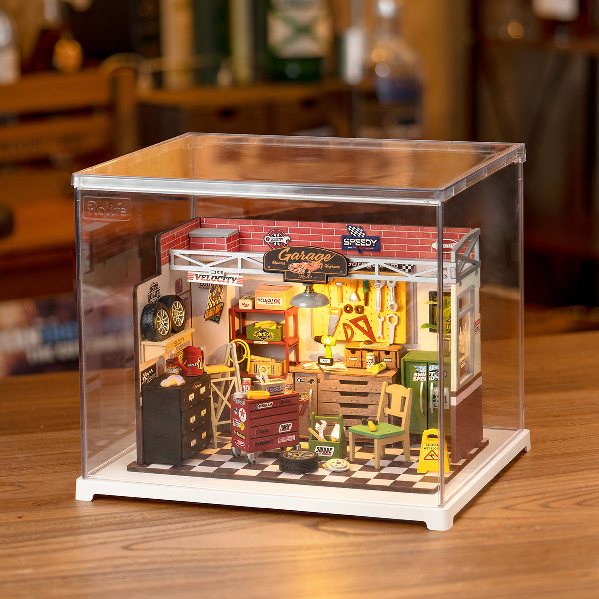 Rolife Garage Workshop DIY Miniature House Kit DG165 | Robotime