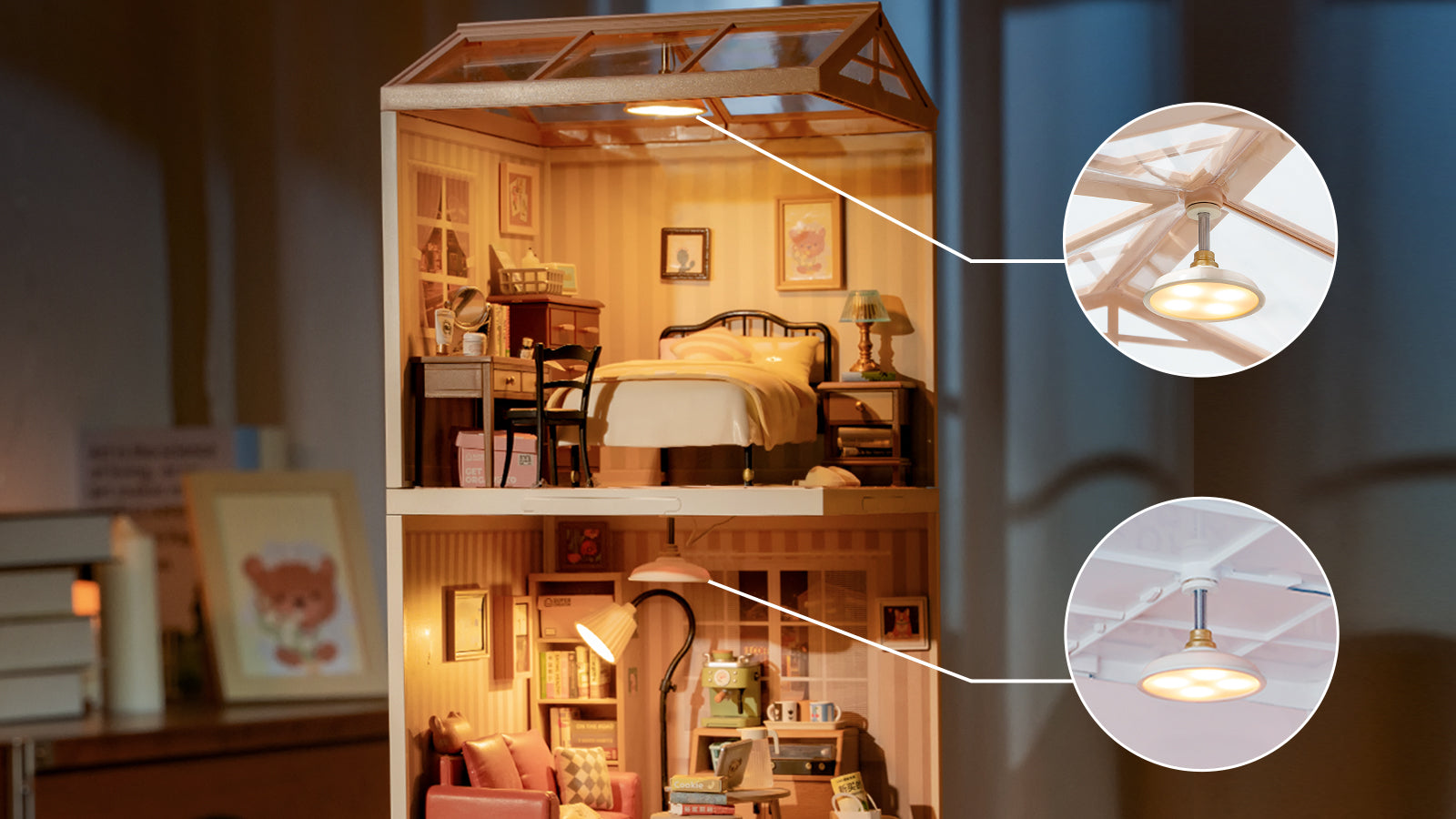 Two lighting options: