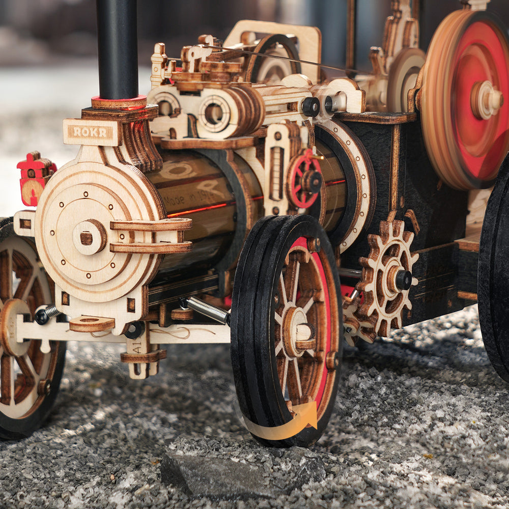 ROKR Steam Engine Mechanical 3D Wooden Puzzle LKA01 | Robotime Online