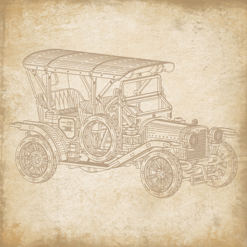 Rokr Vintage Car 3D Wooden Puzzle MC801 | Robotime Online