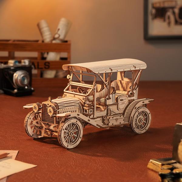 Rokr Vintage Car 3D Wooden Puzzle MC801 | Robotime Online