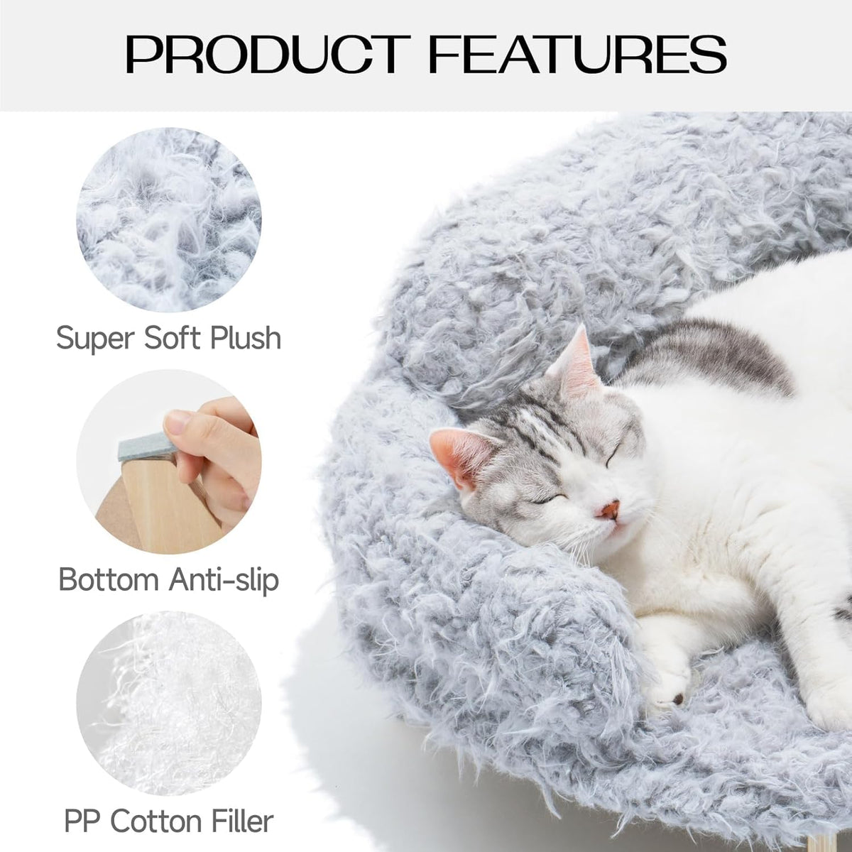 Visual Reference: Mewoofun Calming Elevated Cat Dog Bed