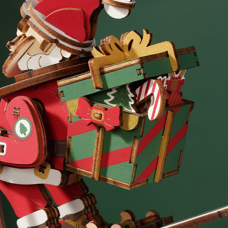 ROKR Santa on Skis Pendulum Balance Toy 3D Puzzle MCD06 | Robotime