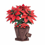 Rowood Poinsettia Flower Bouquet 3D Wooden Puzzle TF001 3D wooden flower puzzle, product front view on neutral background