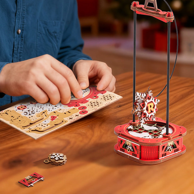 ROKR Santa on Sleigh Pendulum Balance Toy 3D Puzzle MCD05 | Robotime