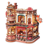 ROKR Dream Coffee Factory Music Box Wooden 3D Puzzle EAB02