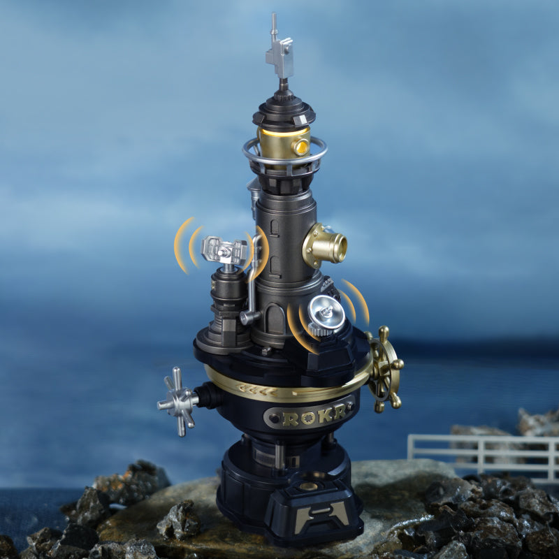 Dreistöckiger mechanischer Turm mit Radaranlage