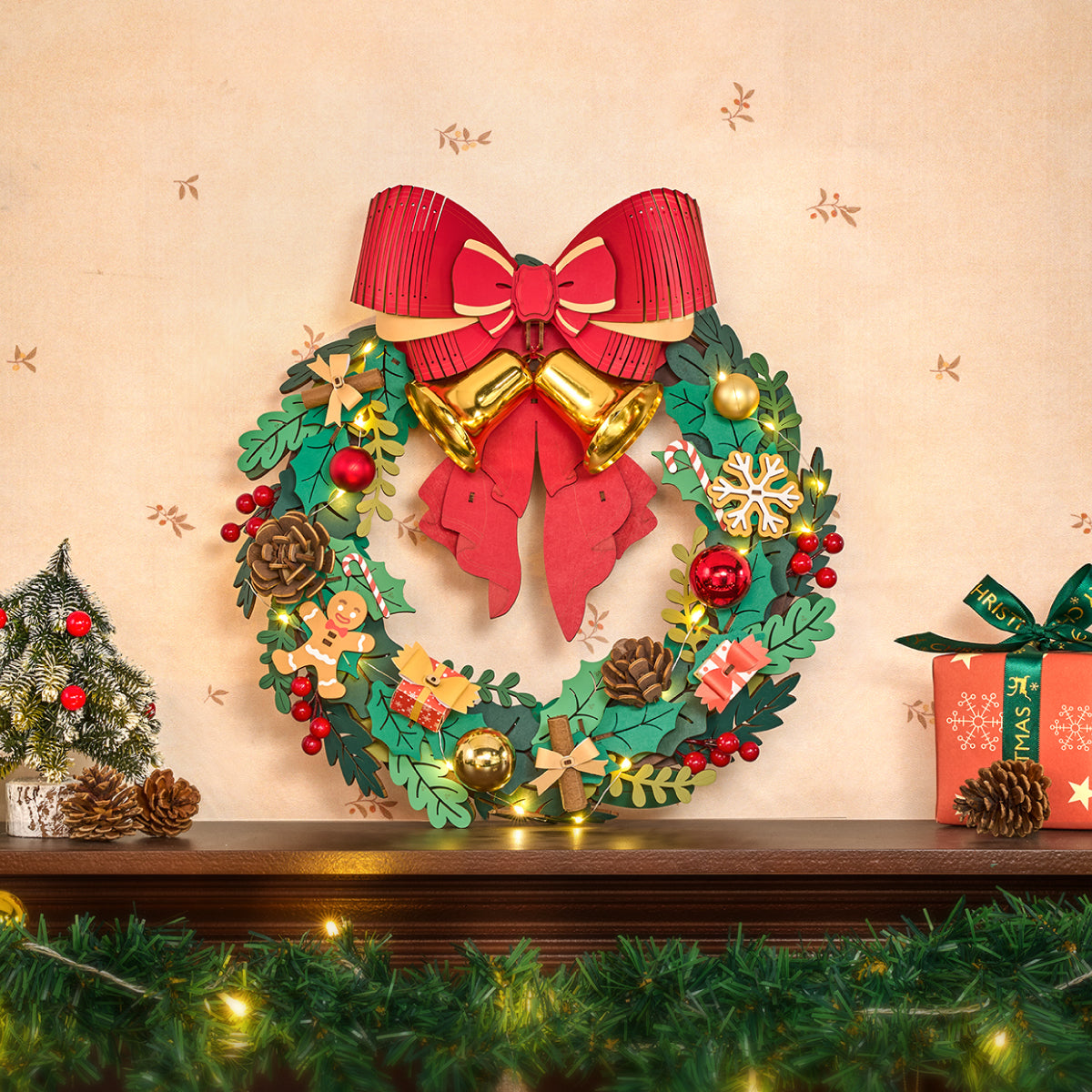 Merry Christmas Door Hanger, Merry Christmas, Christmas Wreath