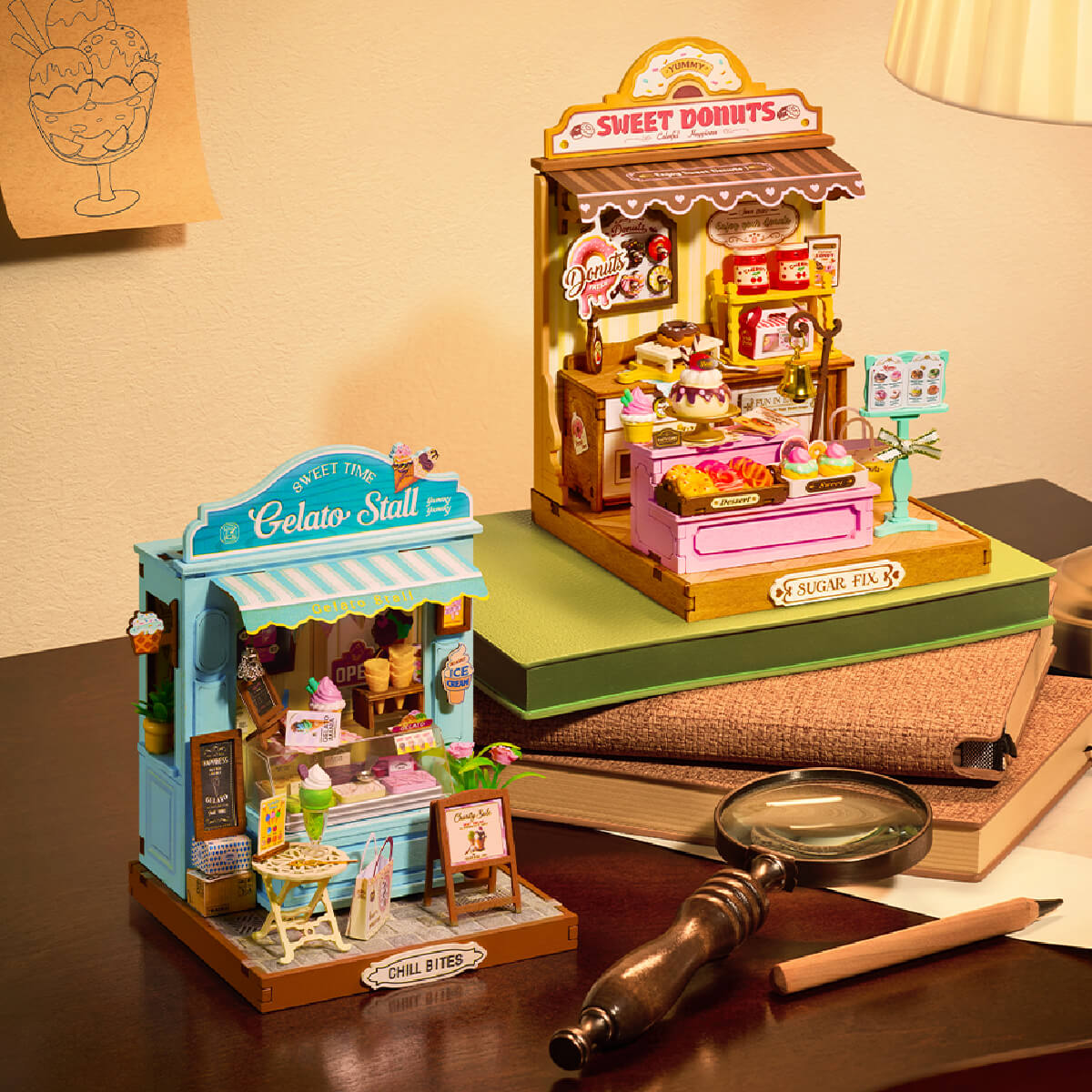 Rolife Gelato Stall DIY Miniature House DS052