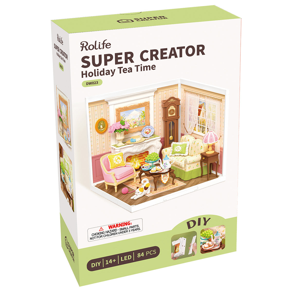 Rolife Holiday Tea Time DIY Miniature House DW023 | Robotime