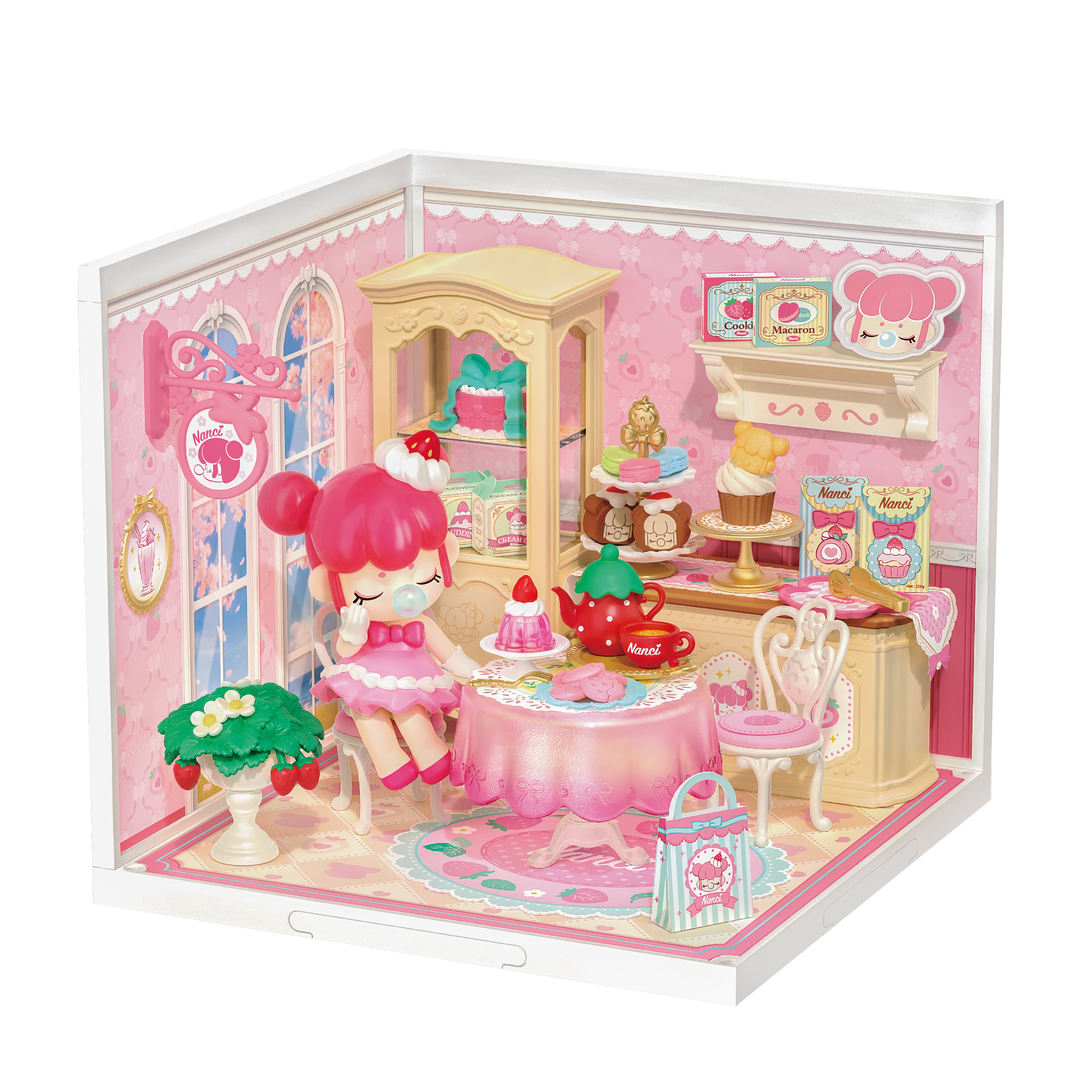 Rolife Nanci's Strawberry Teatime DIY Miniature House DWL07 | Robotime