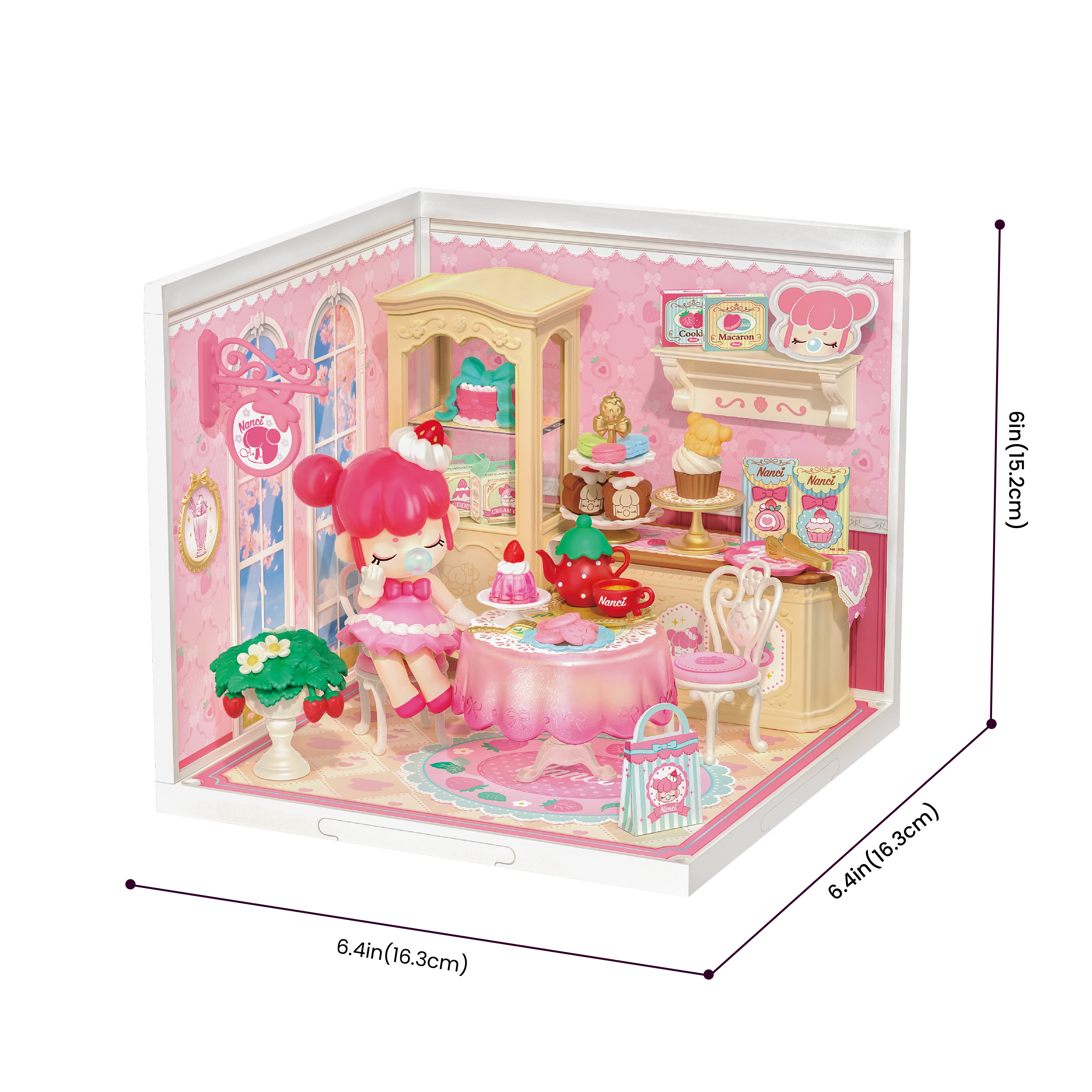Rolife Nanci's Strawberry Teatime DIY Miniature House DWL07 | Robotime
