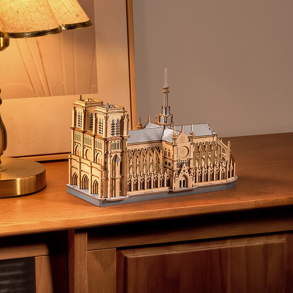 Rowood Paris Cathedral TG511 - 3D Wooden Architecture Model Kit | Robotime