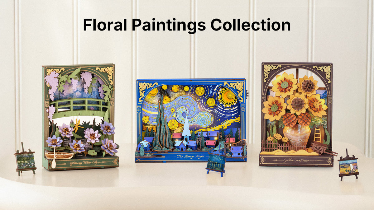 Rowood The Starry Night Wall Art 3D Wooden Puzzle TH003 | Robotime