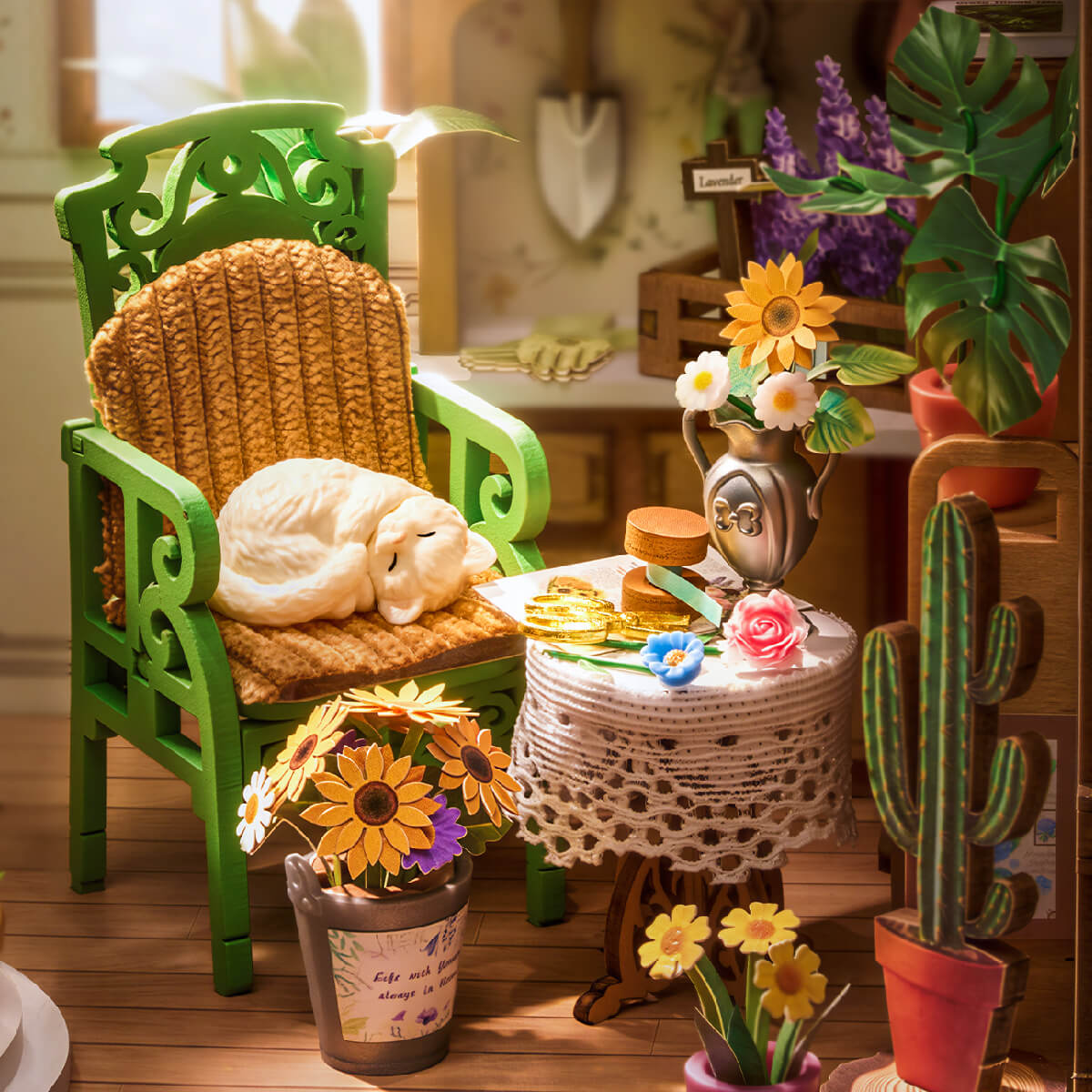 Rolife Secret Bloomy Nook DIY Bücherregal-Einsatz TGE04