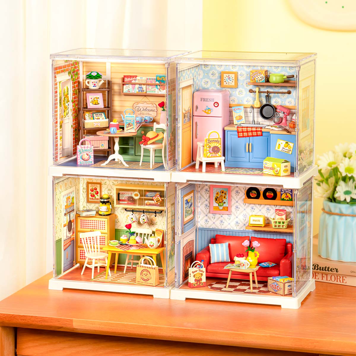 Rolife Sunshine Sip Porch DIY Miniature House DWS07B | Robotime