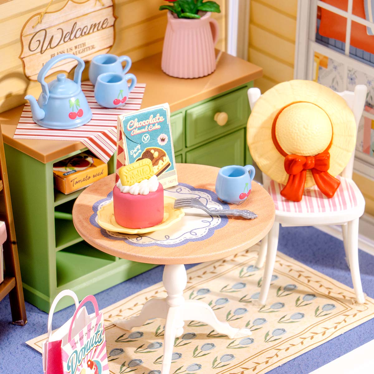 Rolife Sunshine Sip Porch DIY Miniature House DWS07B | Robotime