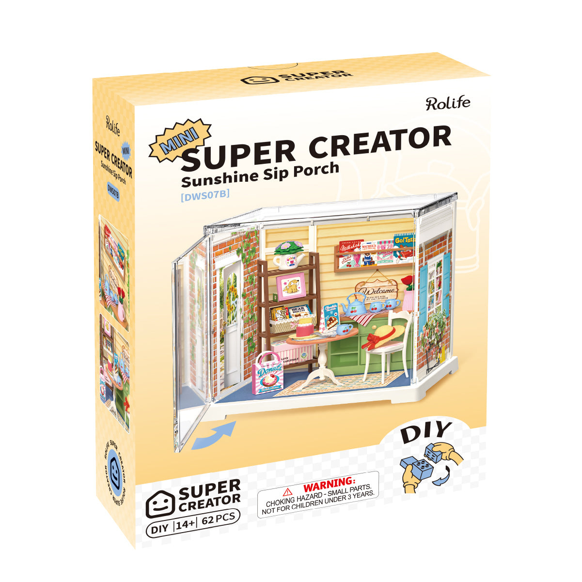 Rolife Sunshine Sip Porch DIY Miniature House DWS07B | Robotime