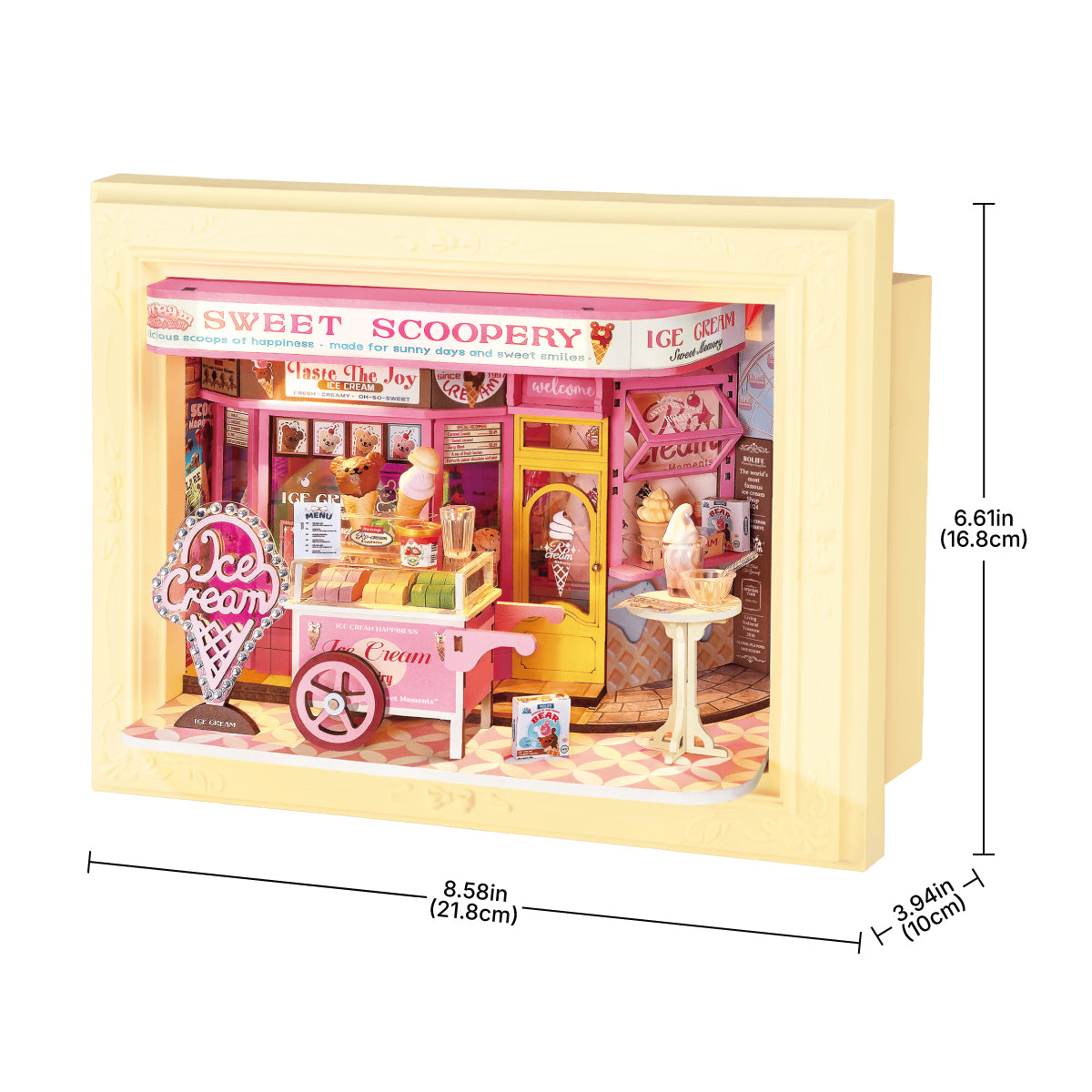 Rolife Sweet Scoopery Ice Cream 3D Wooden Puzzle DP002 | Robotime