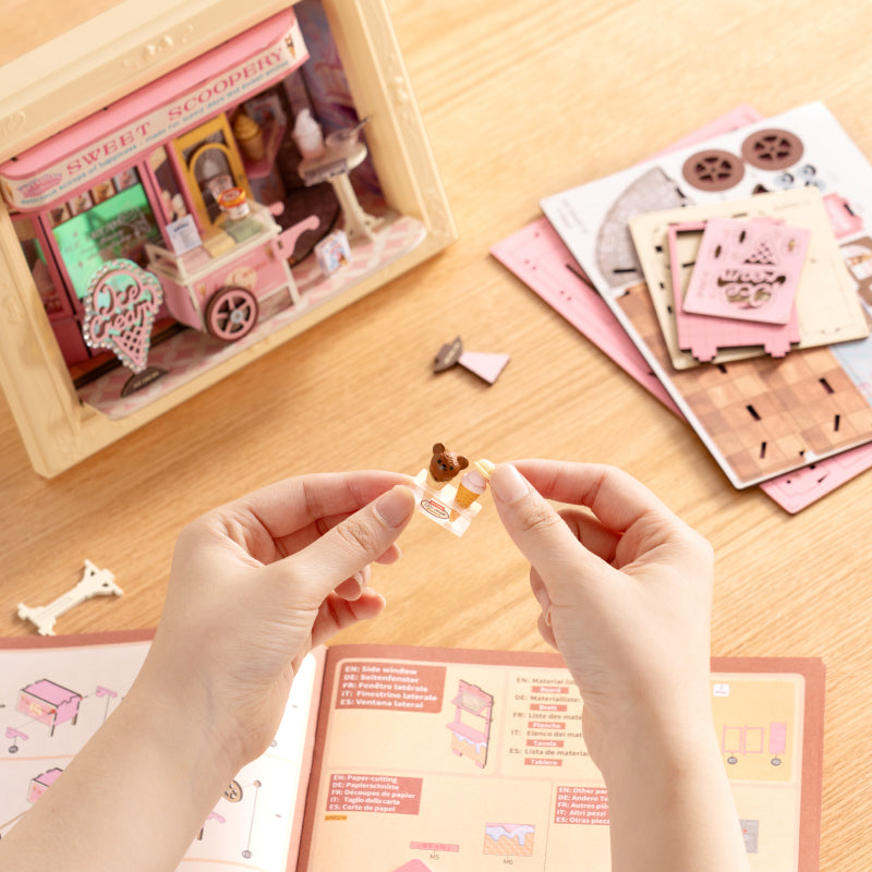 Rolife Sweet Scoopery Ice Cream 3D Wooden Puzzle DP002 | Robotime