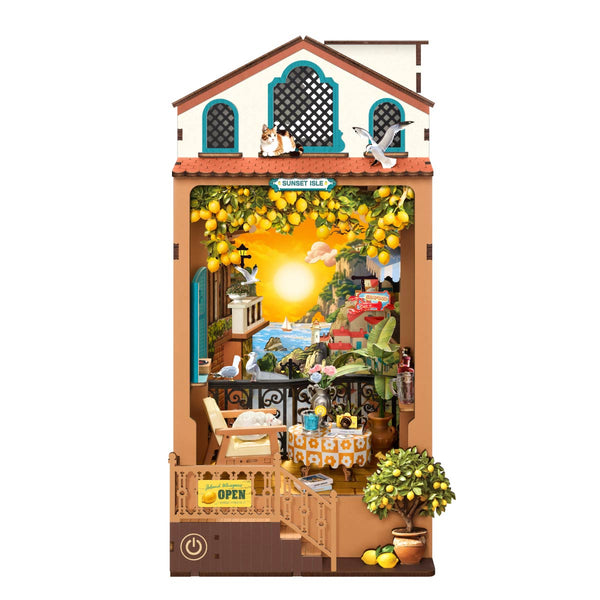Rolife Sunset Isle DIY Book Nook TGB18 | Robotime
