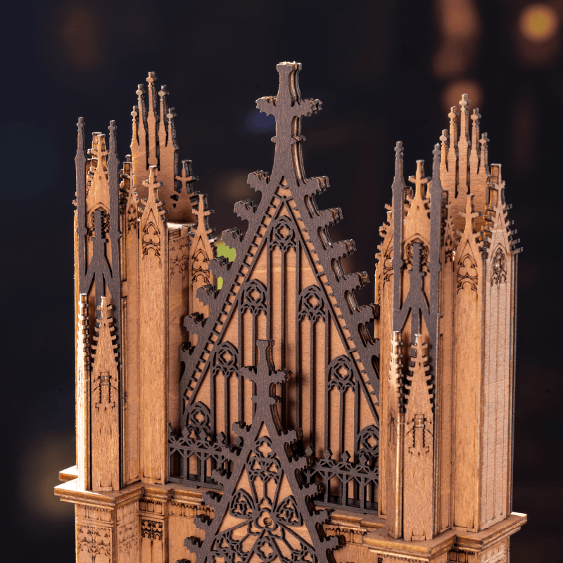 Rolife Twin-Tower Cathedral 3D houten puzzel TGA01 | Robotime Rolife Twin-Tower Cathedral 3D houten puzzel TGA01 | Robotime
