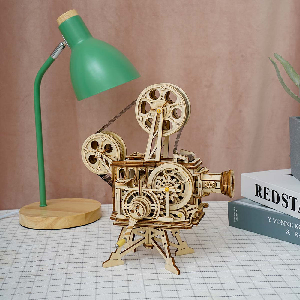 ROKR Vitascope Vintage Movie Projector 3D Wooden Puzzle | Robotime