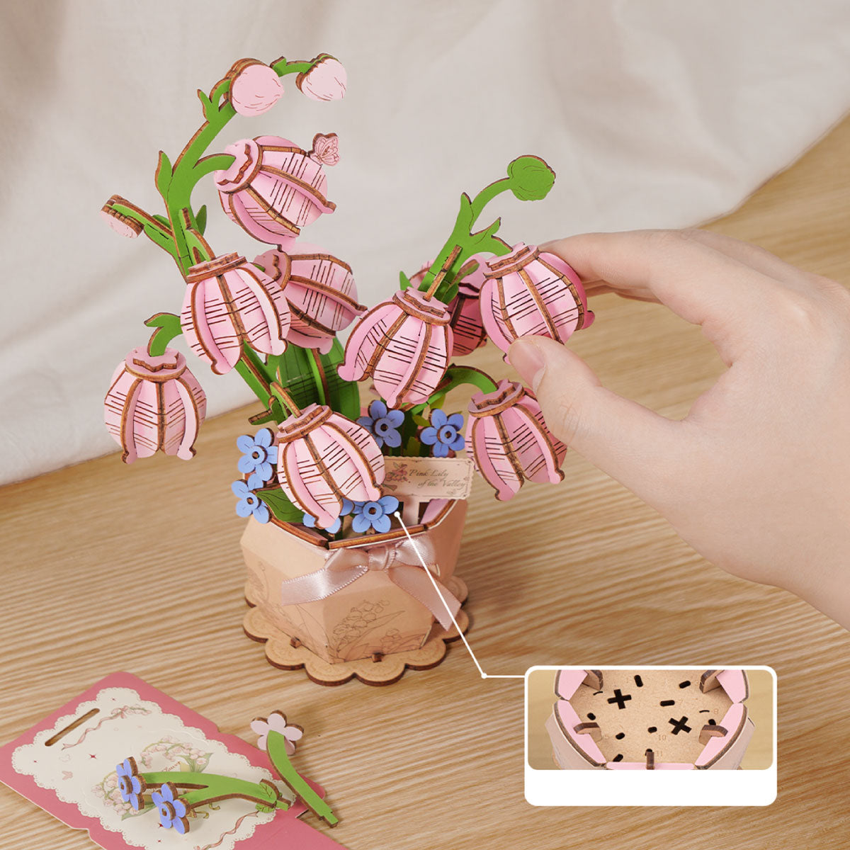 Pink Lily of the Valley alternate main product image 3 for SKU TF003