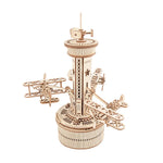ROKR Airplane Control Tower Mechanical Music Box AMK41 main product photo